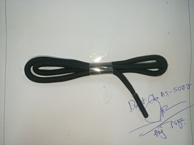 5mm, draw cord, Black, dập đầu nhựa, code# LP-1